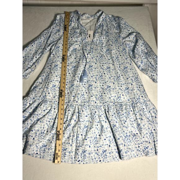 NWT Johnnie-O Vanessa Floral Cotton Blend Mini Dress SIZE Medium - Picture 2 of 10